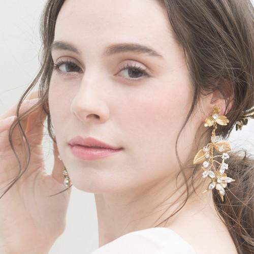 Ivan Earrings Pierce アイバンイヤリング ピアス ゴールド Orgablanca オルガブランカ 真鍮 リーフ 小花 1agd Maison Chouchou Wedding 通販 Yahoo ショッピング