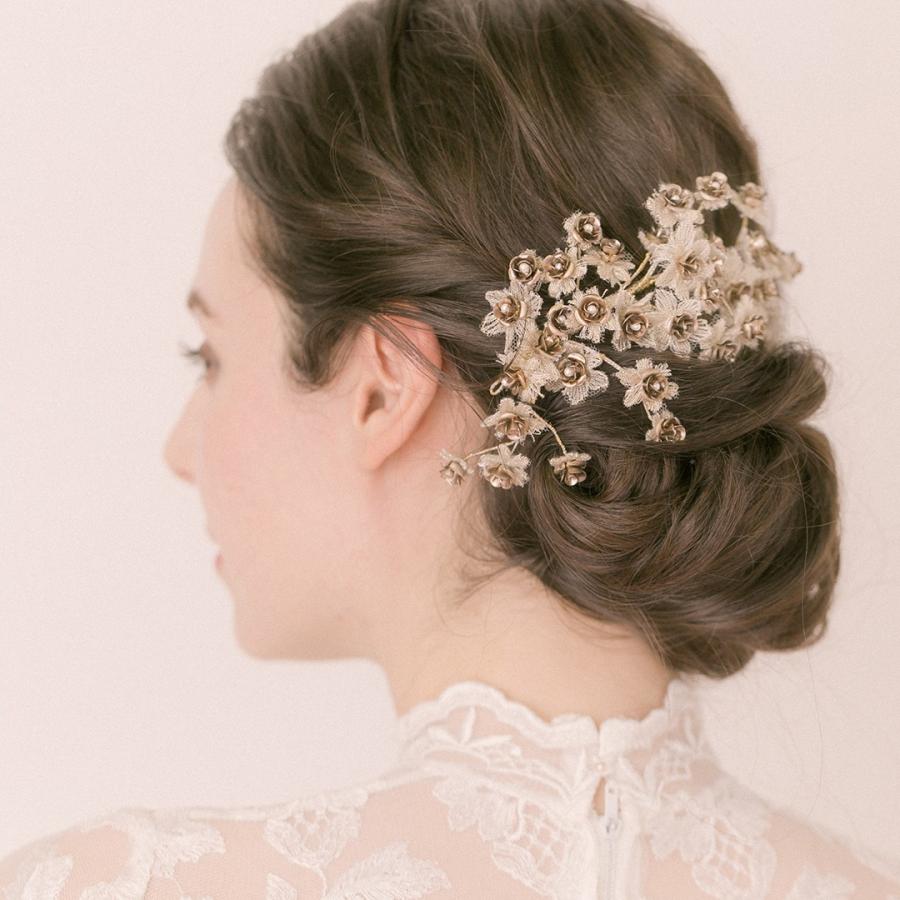 人気ブランド ニジェルヘッドドレス ゴールド Francbloom フランブルーム ウェディング アクセサリー ブライダル ヘッドアクセ パール メタル 刺繍 年最新海外 Studiostodulky Cz