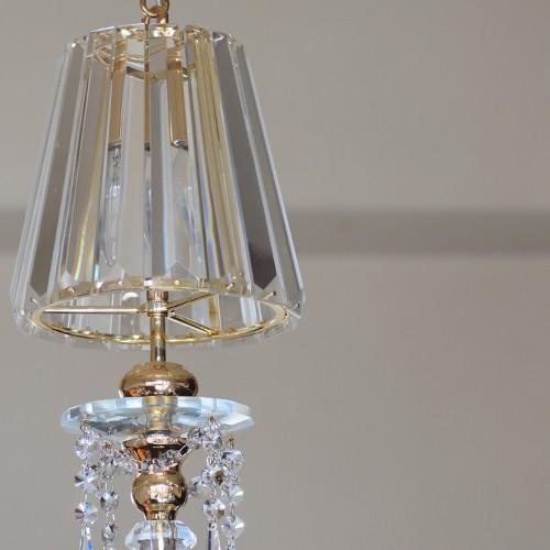 1灯 ミニシャンデリア Bellissima　ベリシッマ ゴールド 送料無料(プチシャンデリア ペンダントライト ダイニング 