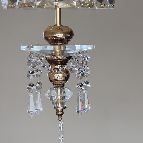 1灯 ミニシャンデリア Bellissima　ベリシッマ ゴールド 送料無料(プチシャンデリア ペンダントライト ダイニング 