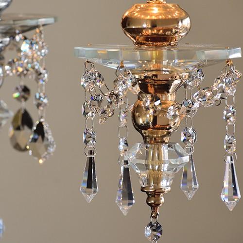 1灯 ミニシャンデリア Bellissima　ベリシッマ ゴールド 送料無料(プチシャンデリア ペンダントライト ダイニング 