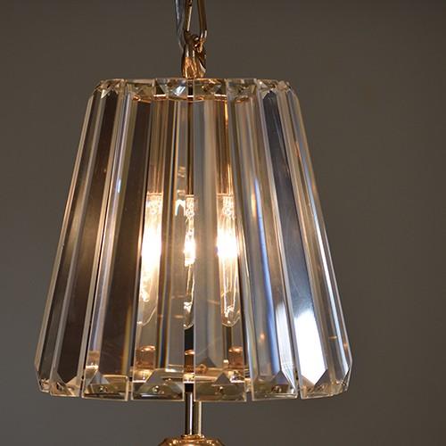 1灯 ミニシャンデリア Bellissima　ベリシッマ ゴールド 送料無料(プチシャンデリア ペンダントライト ダイニング 