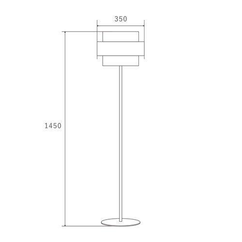 RIEDEN FLOOR LAMP リーデン フロアランプRN-005WAL : Maison de