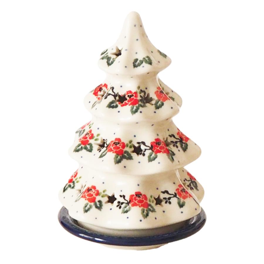Ceramika Artystyzna クリスマスツリー (15cm) キャンドルホルダー