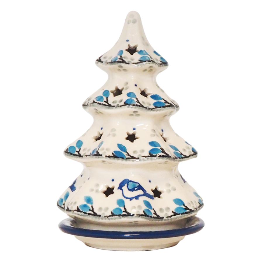 Ceramika Artystyzna クリスマスツリー (15cm) キャンドルホルダー