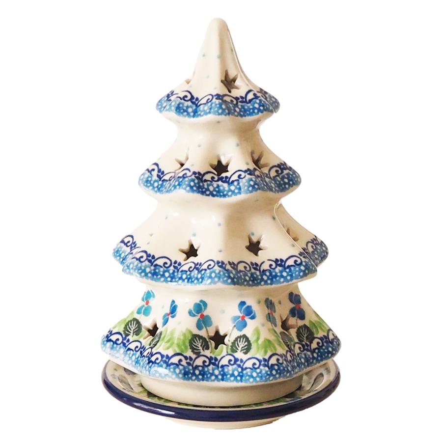 ツェラミカ クリスマスツリー型キャンドルホルダー Ceramika Artystyzna クリスマスツリー (20cm) キャンドルホルダー