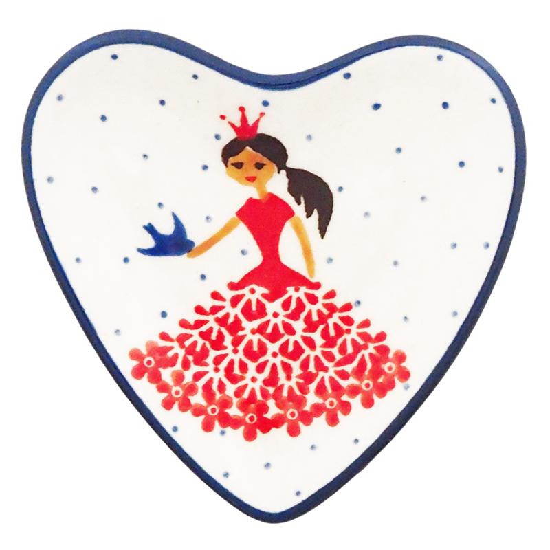 Ceramika Artystyzna ミニハートプレート 2523X ポーリッシュポタリー