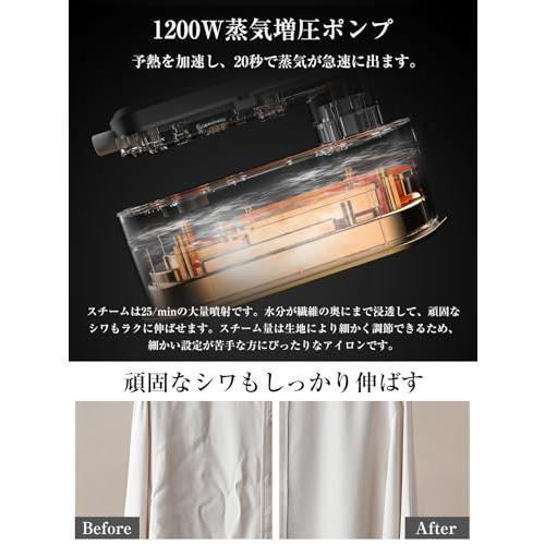 【色: グレー】スチームアイロン 【8モード切替】カワジセ製所 衣類スチーマー スチームアイロン 8モード切替カワジセ製所 衣類スチーマー