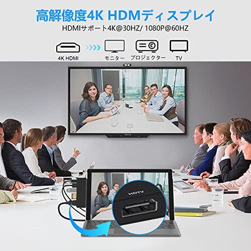 サーフェスプロ9 ハブ 4K HDMI ポート + USB C Thunderbolt 4 ディスプレイ + PD 充電 + データ+ USB 3.0*2 + SD/TFMicro SD カードリーダーMicrosof｜maison-m｜04