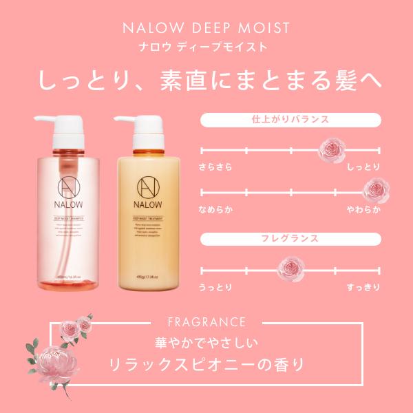 シャンプー & トリートメント 詰め替え ダメージケア セット NALOW ディープモイスト スムース ナロウ 490ml/490g公式｜maison-marle｜07