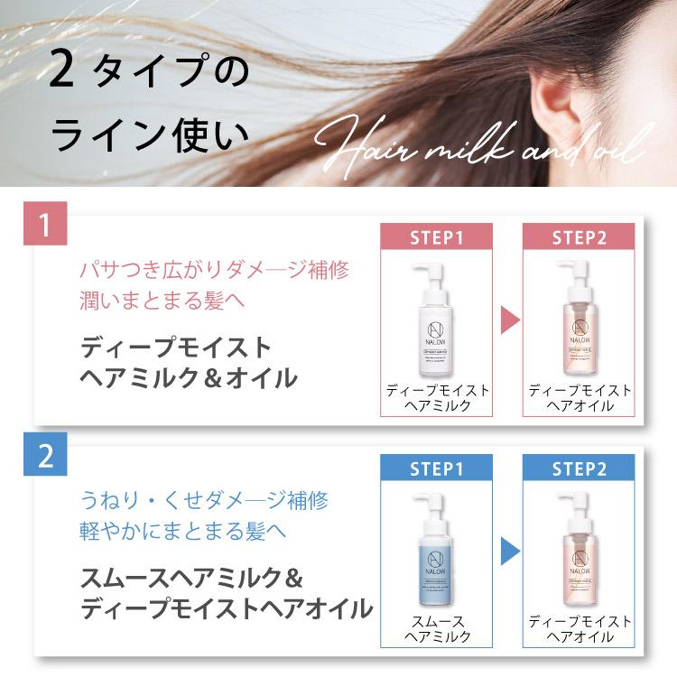 ヘアミルク ヘアケア ダメージケア NALOWナロウ なろう ディープモイスト 広がる髪に 80ml リラックスピオニーの香り 公式｜maison-marle｜14