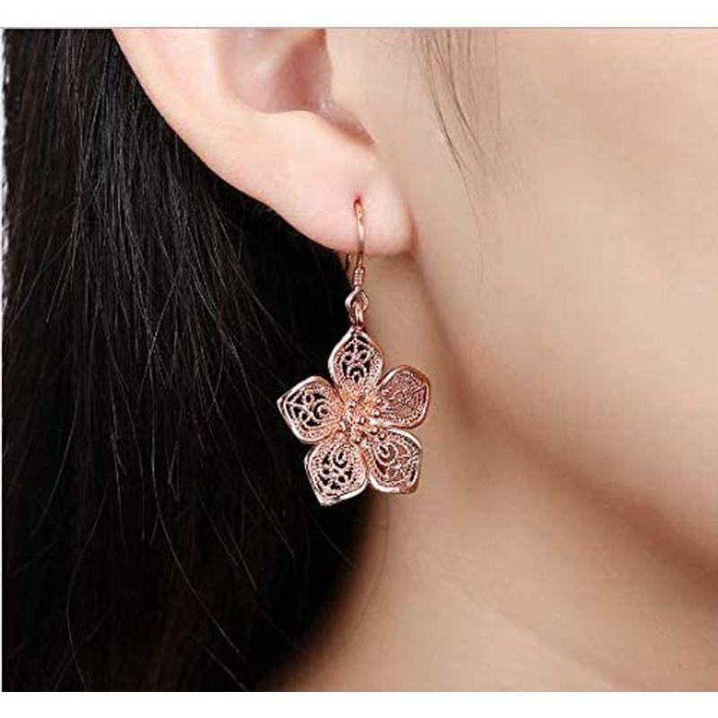 Rockyu ジュエリー ブランド 人気 ピアス レディース 18k ピンクゴールド 花ピアス ファッション アクセサリー Grand Marche 通販 Yahoo ショッピング