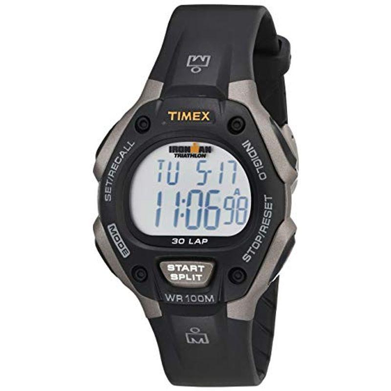 人気の メンズ Timex T5E901 並行輸入品 並行輸入品 レジンストラップ グレー/ブラック 30-Lap トラディショナル アイアンマン 腕時計