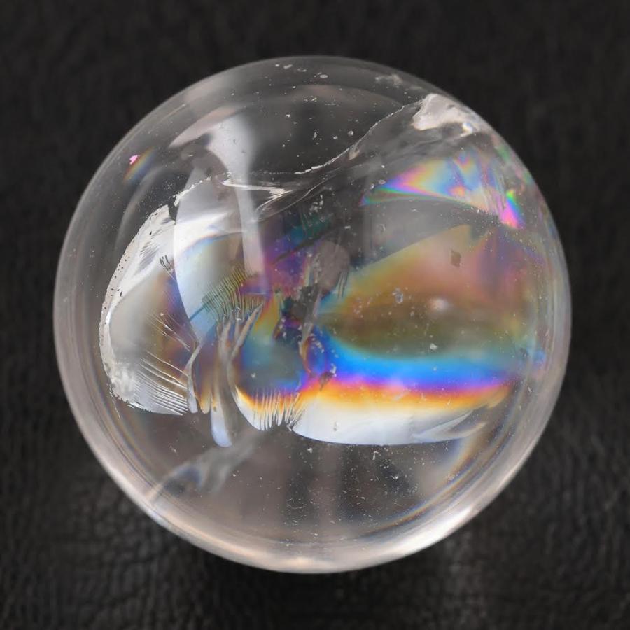 アイリスクォーツ スフィア 26.5mm 女神アイリスの石 虹入り 水晶