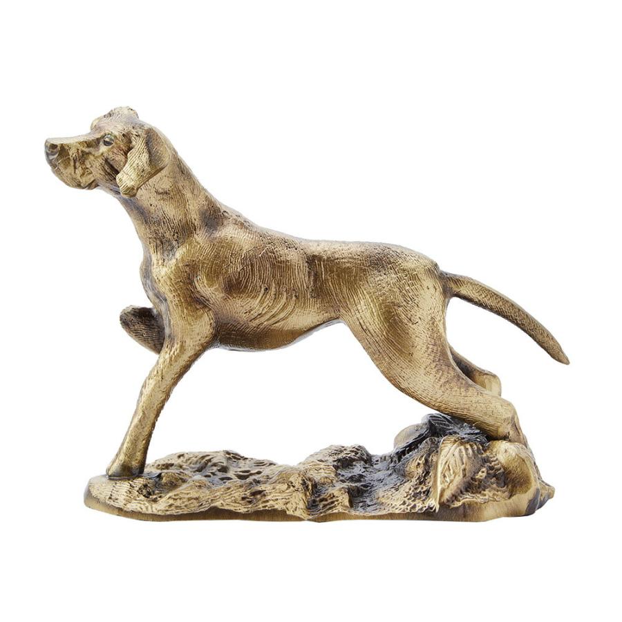 スペイン製 真鍮 オーナメント 犬 幅17cm / 置物 オブジェ 輸入雑貨