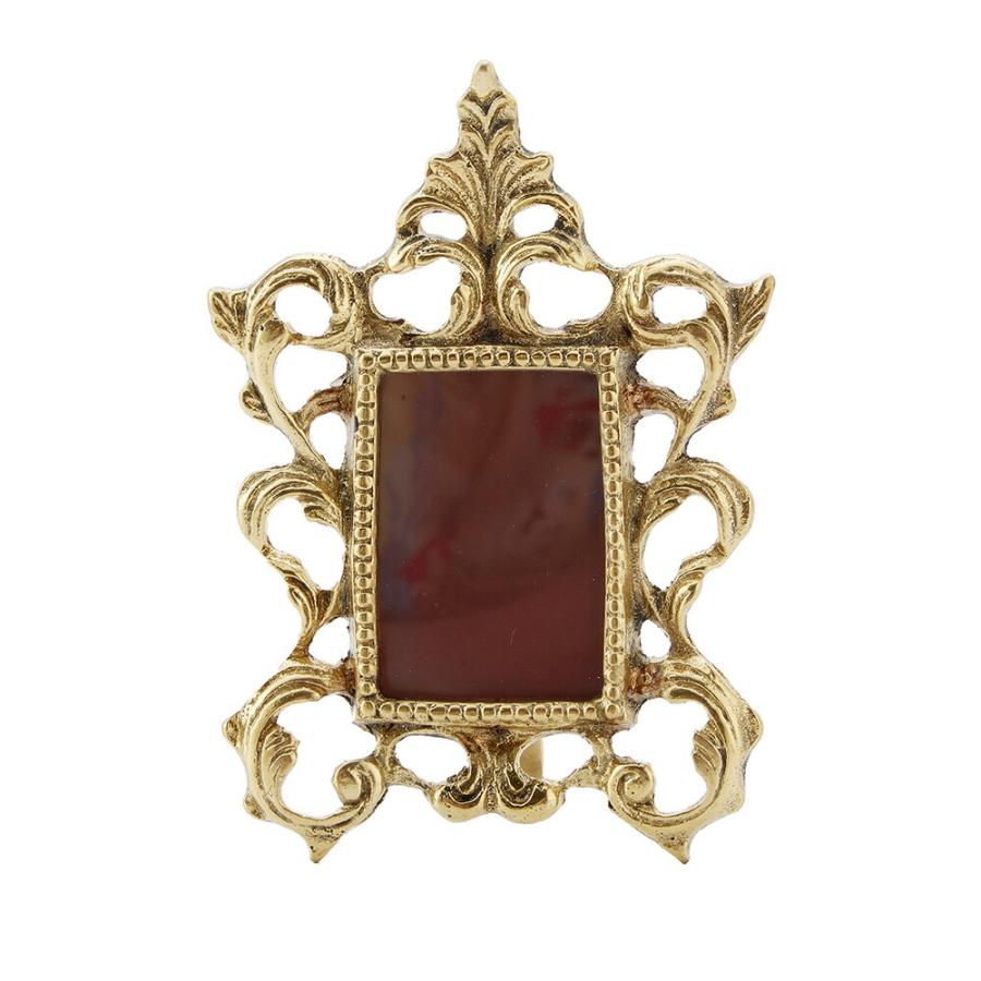 スペイン製 真鍮 フォトフレーム 幅12cm / 写真立て 輸入雑貨