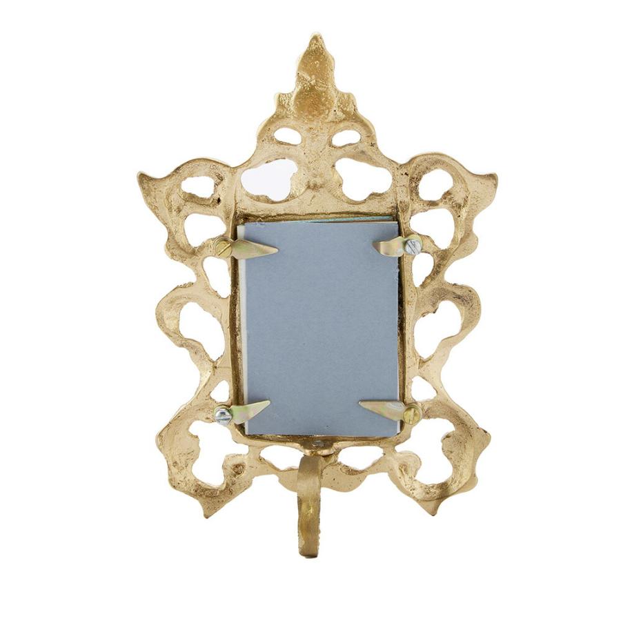 スペイン製 真鍮 フォトフレーム 幅12cm / 写真立て 輸入雑貨