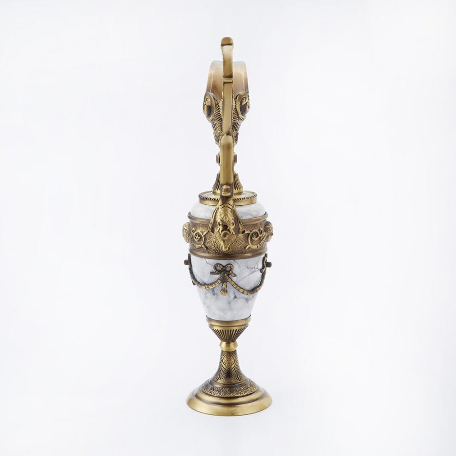 スペイン製 真鍮 フラワーベース 高さ39cm / 花瓶 花器 置物 ウォータージャグ 輸入雑貨 アンティーク風 クラシック インテリア 高級_2