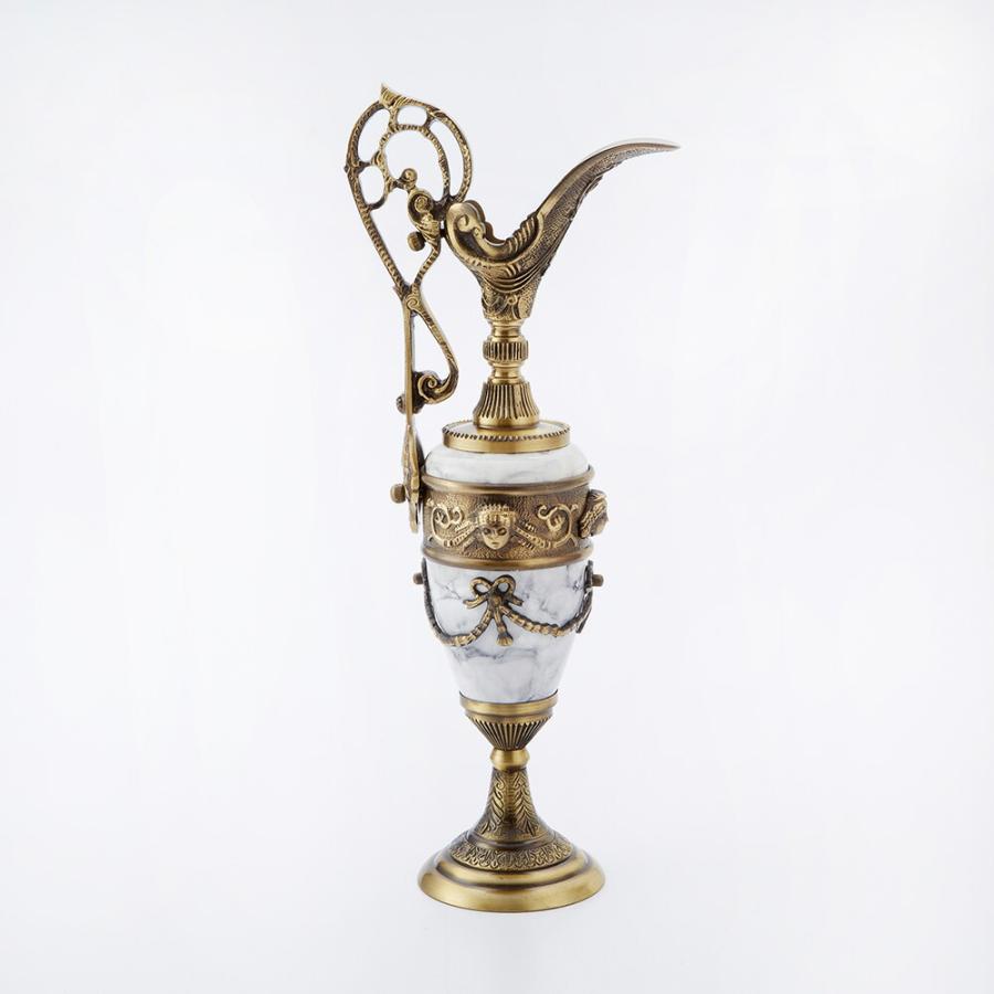 スペイン製 真鍮 フラワーベース 高さ39cm / 花瓶 花器 置物 ウォータージャグ 輸入雑貨 アンティーク風 クラシック インテリア 高級_3