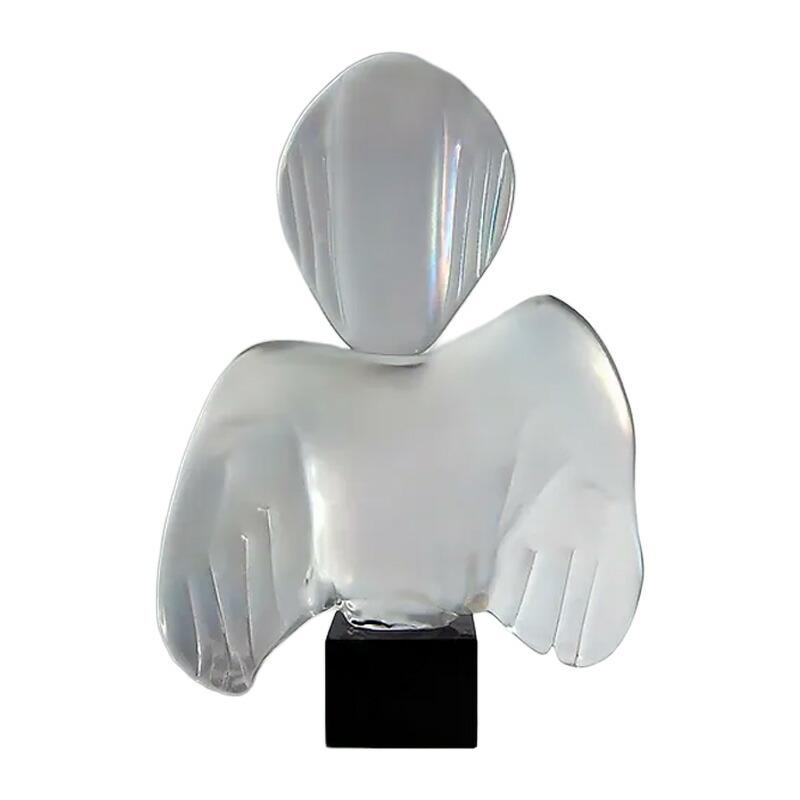 最終価格 ムラーノ ザネッティ MURANO Zanetti 花瓶/置物 イタリア製 ザネッティ社 ロディカ作「天使」 RO11 / Zanetti Murano