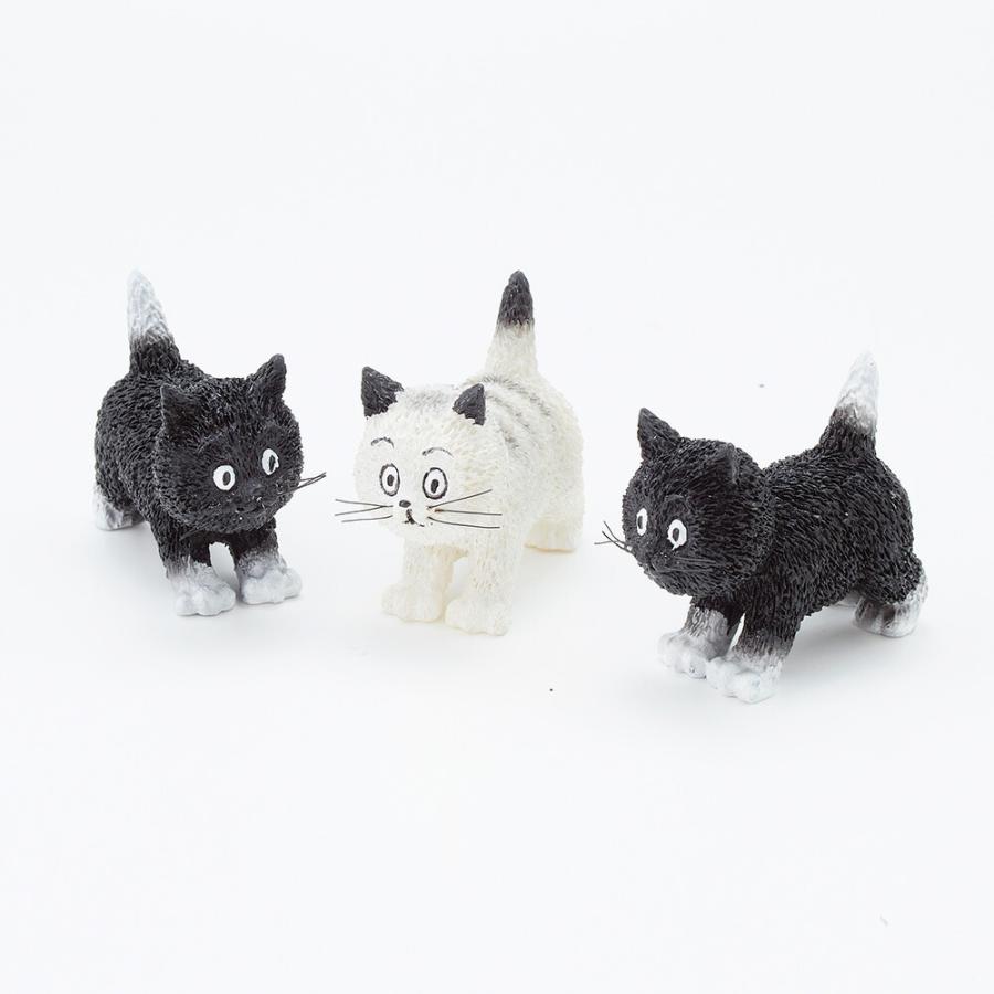 CATS 3匹の子猫 高さ4cm / DUB28 ネコ 猫 置物 オブジェ インテリア 