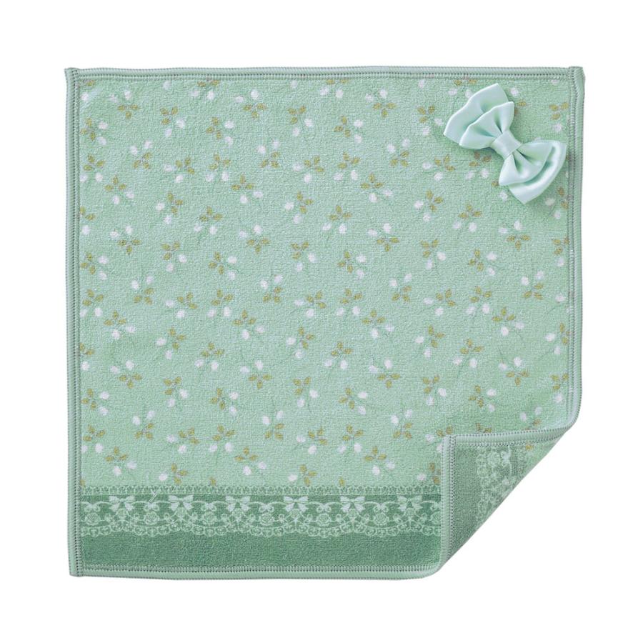 タオルハンカチ ポムブルー 両面プリント 25×25cm / ポムドゥース タオル ハンカチ 可愛い おしゃれ | 