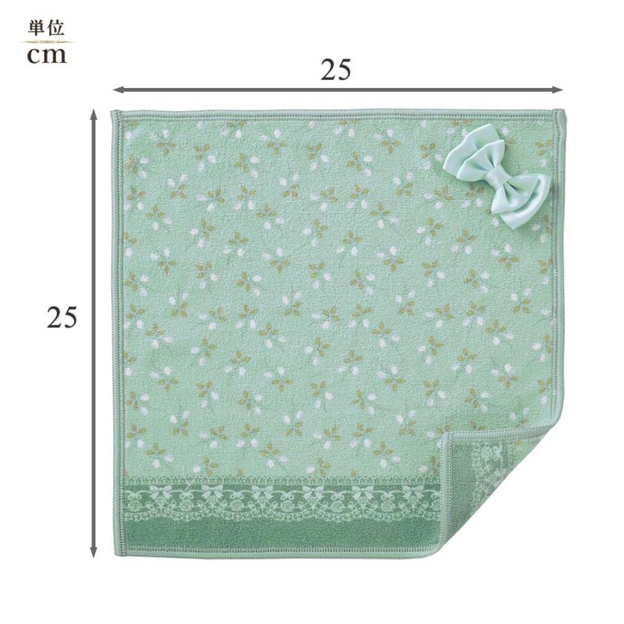 タオルハンカチ ポムブルー 両面プリント 25×25cm / ポムドゥース タオル ハンカチ 可愛い おしゃれ |  | 04