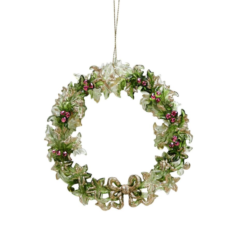 HARMONIER（ハルモニア） オーナメント ミニリース クリア グリーン