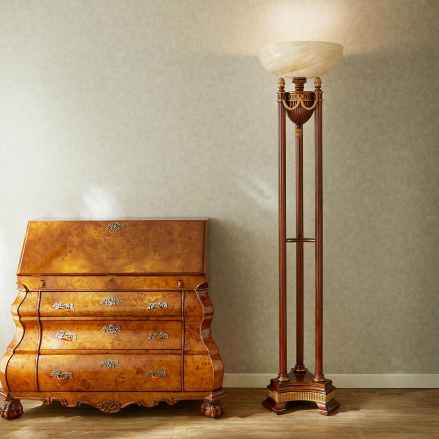 ジャンセン フロアランプ Verona Torchiere 高さ191cm / JANSEN 照明 ランプ エンパイアスタイル 輸入家具 クラシック アンティーク 風 インテリア 高級の画像