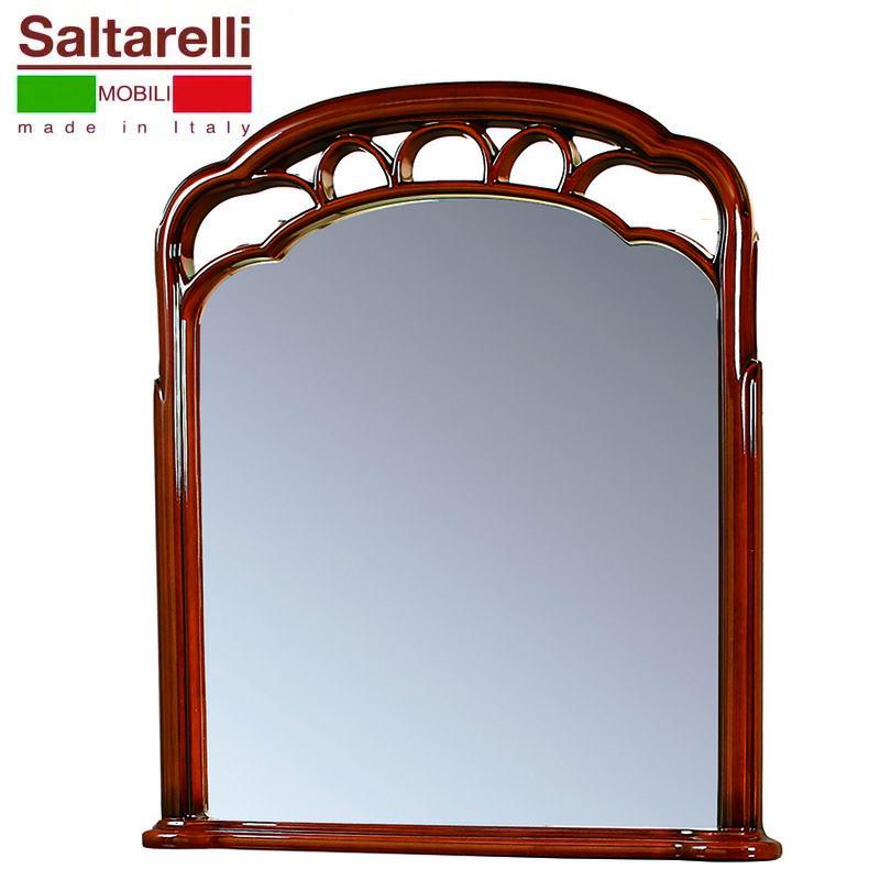 サルタレッリ フローレンス ミラー ウォールナット色 幅88cm / 輸入