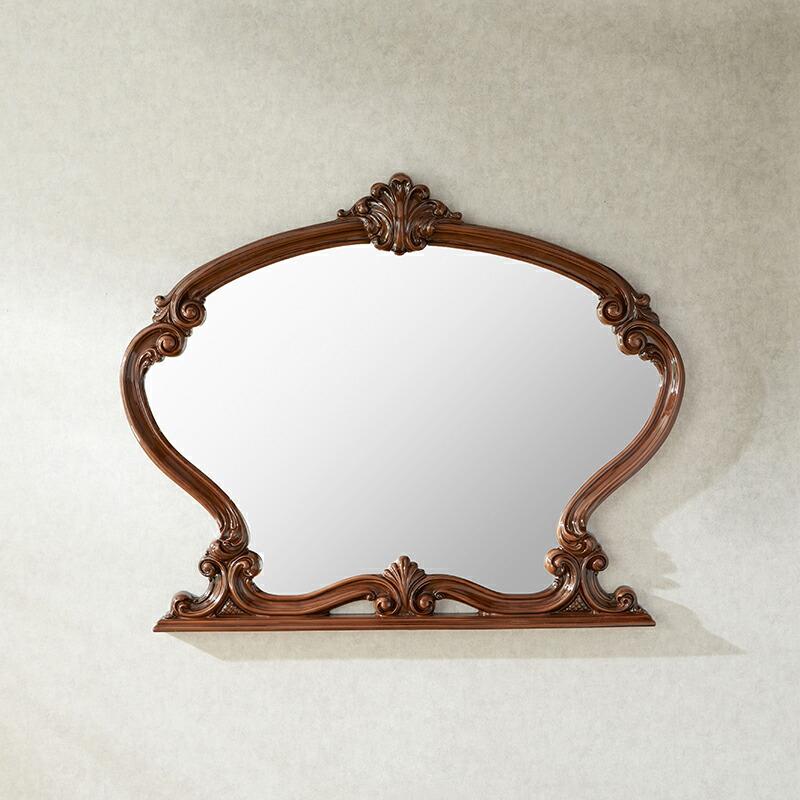 サルタレッリ フローレンス ミラー ウォールナット色 幅135cm / 鏡台