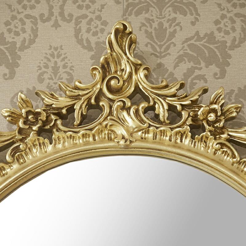 イタリア製　ゴールドミラー(金箔仕上げ) イタリア製 ゴールドコンソール＆ミラー(金箔仕上げ) Mirror Console