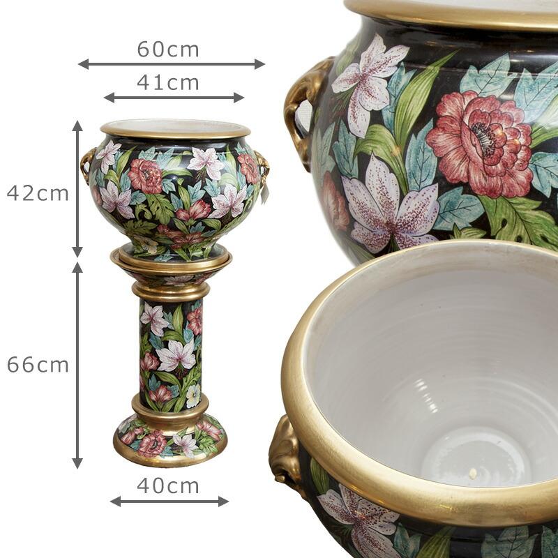 アンティーク 葉山家具 葉山ガーデン ツイスト フラワーベース 花瓶 イタリア製 アンティーク 葉山家具 葉山ガーデン ツイスト フラワーベース 花瓶