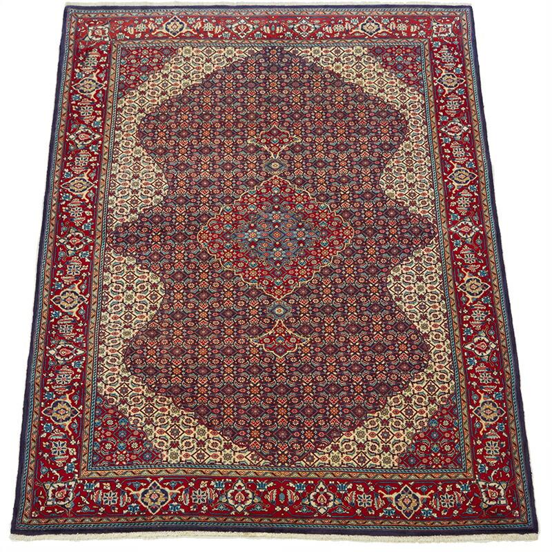 ペルシャ絨毯 サルーク 202×140cm / ウール 手織り 手作業 織り子