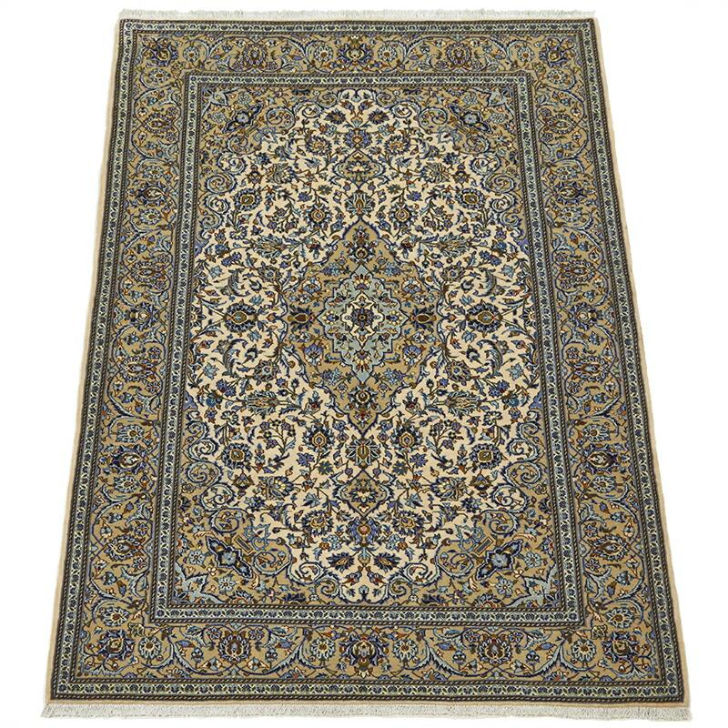 ペルシャ絨毯 カシャーン 220×138cm / ウール 手織り 手作業 ペルシャ絨毯 カシャーン 220×138cm / ウール 手織り 手作業