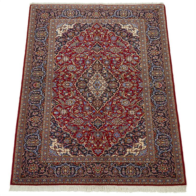 ペルシャ絨毯 カシャーン 214×144cm / ウール 手織り 手作業