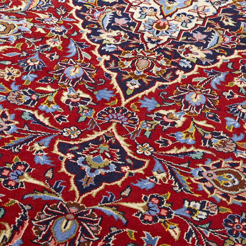 ペルシャ絨毯 カシャーン 214×144cm / ウール 手織り 手作業 織り子
