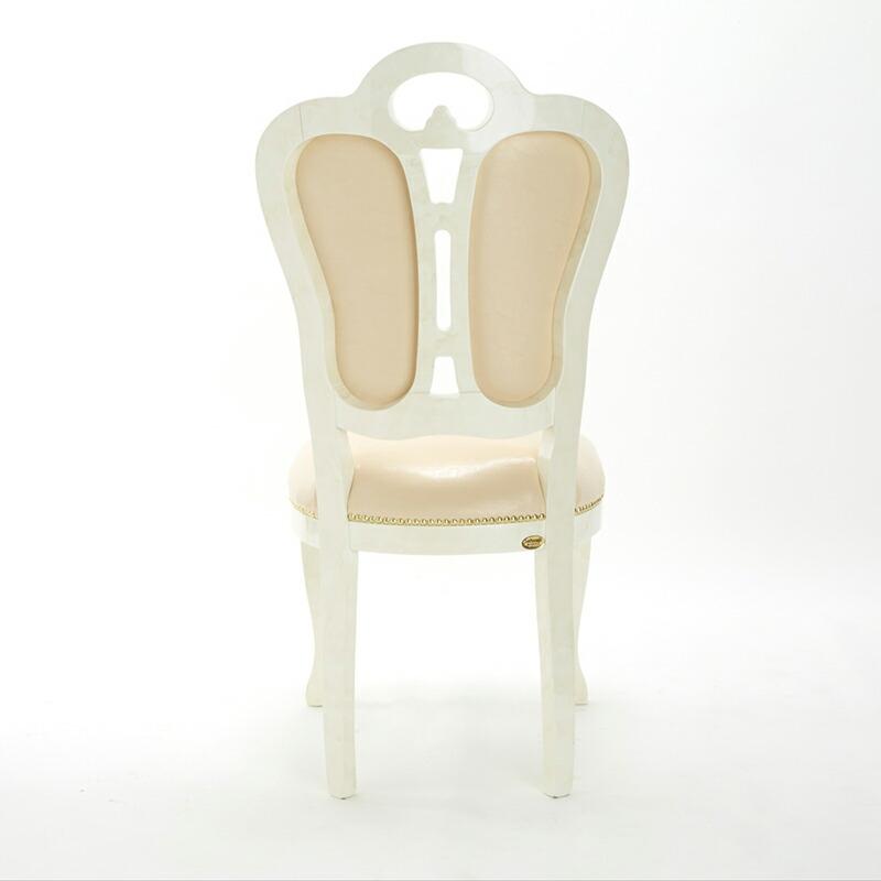 サルタレッリチェア サルタレッリ ヴェルサイユ ピンクレザーダイニングチェア