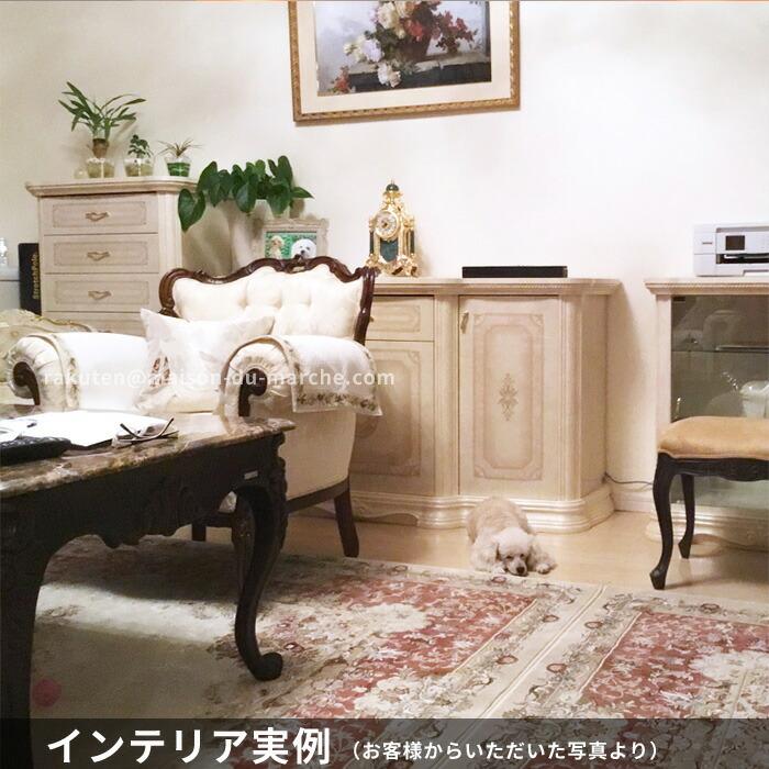 サルタレッリ アマルフィ 3ドアサイドボード アイボリー 幅160cm