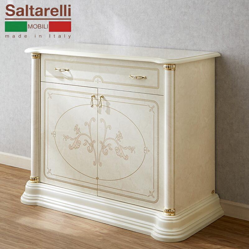 サルタレッリ フローレンス 2ドアサイドボード アイボリー 幅112cm