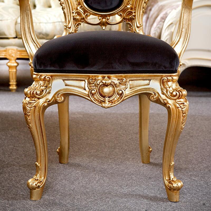 シリック アームチェア 幅66cm / SILIK Art.998 イタリア製 ゴールド