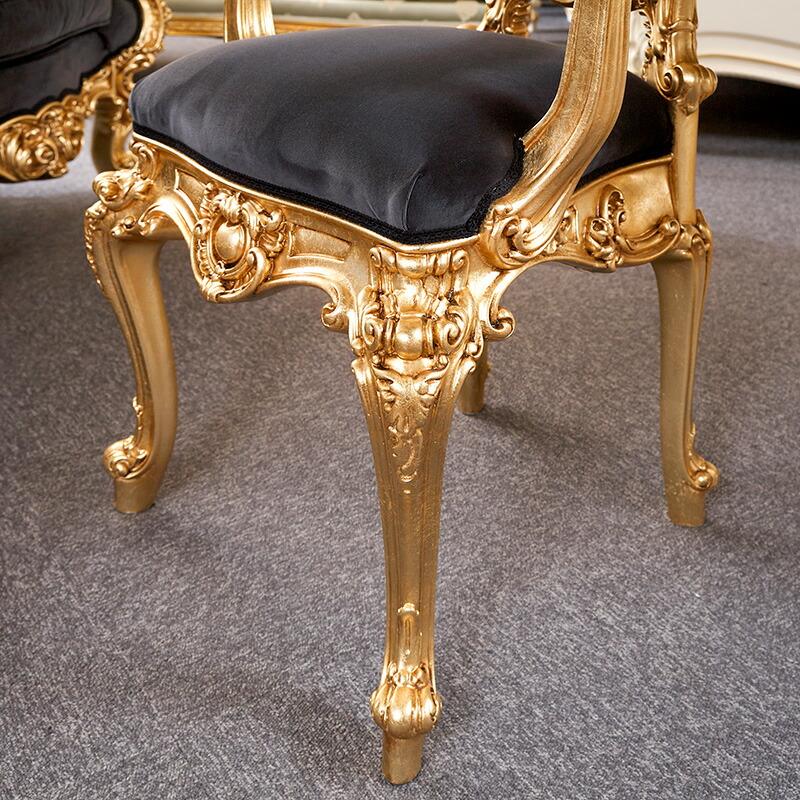 シリック アームチェア 幅66cm / SILIK Art.998 イタリア製 ゴールド