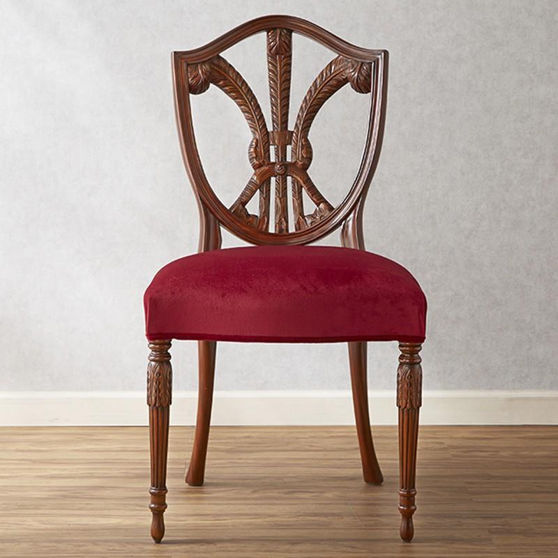 ジャンセン チェア 幅53cm Jansen ダイニングチェア サイドチェア チェア 椅子 高級 高級家具 最高級 ロココ 赤 レッド 茶 ブラウン 猫脚 彫刻 Www Nlqp Com