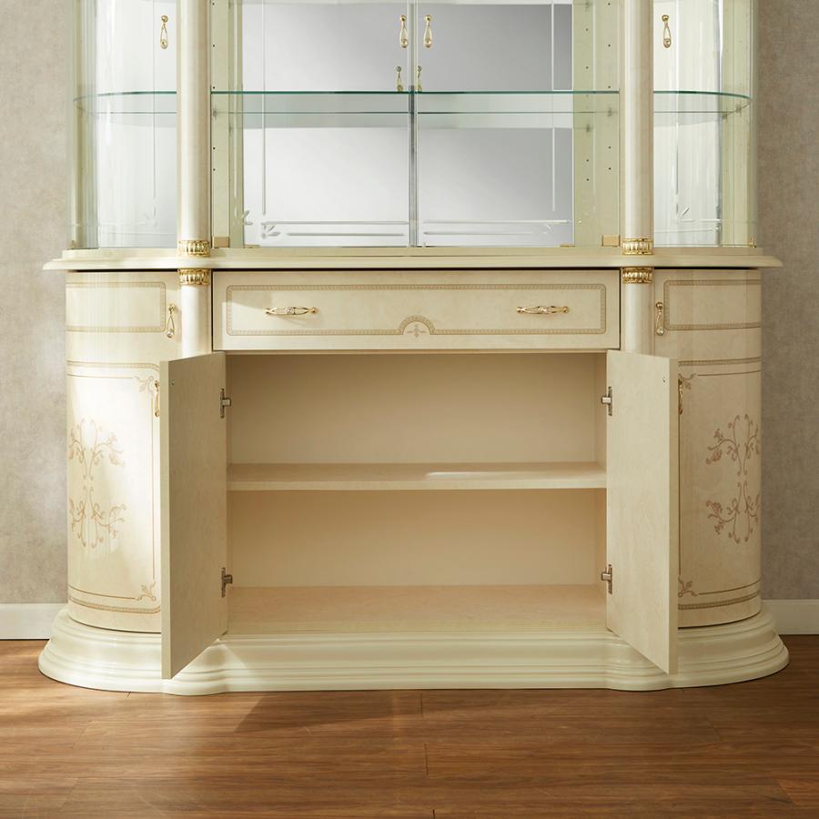 サルタレッリ フローレンス 4ドアキャビネット (食器棚 飾り棚