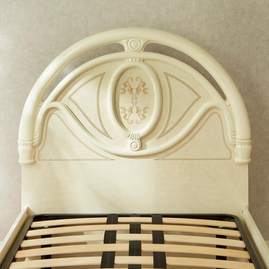 サルタレッリ フローレンス シングルベッドフレーム アイボリー サルタレッリ フローレンス シングルベッド アイボリー 幅116cm