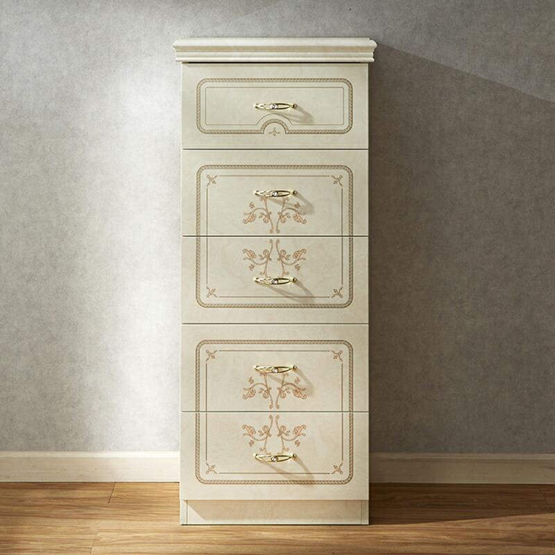 サルタレッリ フローレンス 5段 チェスト アイボリー 幅54cm / 輸入