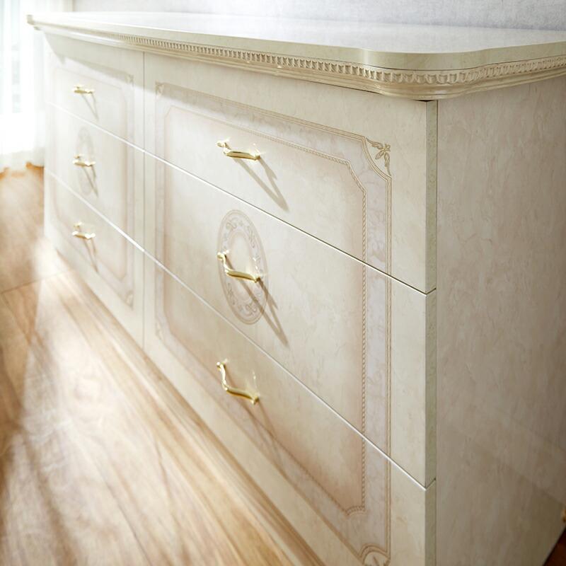 サルタレッリ アマルフィ ダブルドレッサー アイボリー 幅160cm