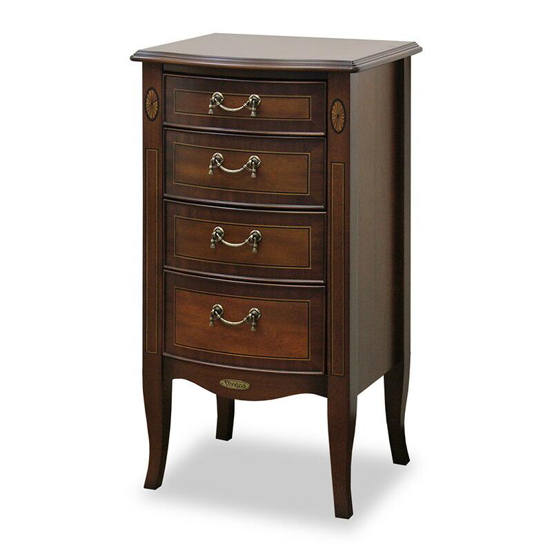 サイドチェスト　ベネチア　象嵌　40cm幅　東海家具　【美品】 東海家具工業 ベネチア チェスト 幅40cm / チェスト40 棚 収納 サイド