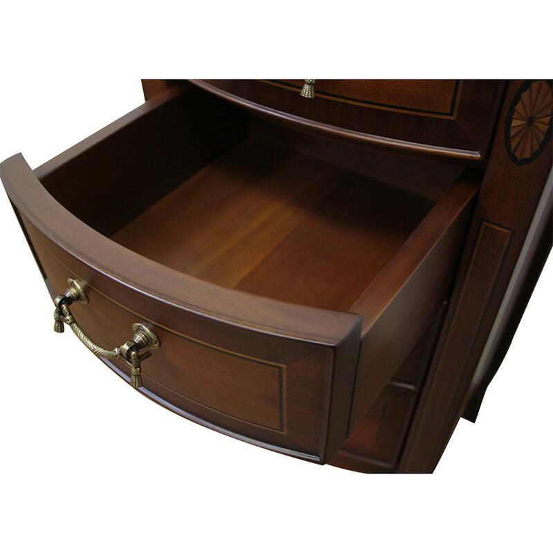 サイドチェスト　ベネチア　象嵌　40cm幅　東海家具　【美品】 東海家具工業 ベネチア チェスト 幅40cm / チェスト40 棚 収納 サイド