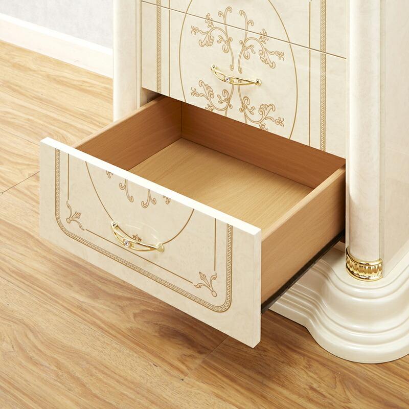 サルタレッリ イタリア製 フローレンス 4段 チェスト アンティーク 白家具